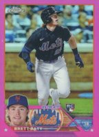2023 Topps Chrome #204 Brett Baty Pink Refractor Baseball Card