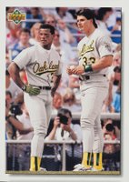 1992 Upper Deck #640 Canseco/Henderson Checklist Baseball Card