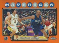 2008 Topps Chrome #55 Jason Kidd Orange Refractor Basketball Card