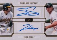 2024 Topps Definitive Collection Dual Autograph Collection #SG Tyler Soderstrom/Zack Gelof Baseball Card