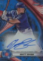 2024 Bowman's Best Best of 2024 Autographs #B24MS Matt Shaw Blue Refractor Baseball Card