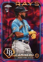 2024 Topps Chrome Update #USC193 Junior Caminero Magenta/Purple Lava Lamp Baseball Card