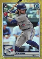 2020 Bowman Chrome #50 Bo Bichette Gold Refractor Baseball Card