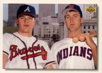 1992 Upper Deck #1 Jim Thome/Ryan Klesko Star Rookie Checklist Baseball Card