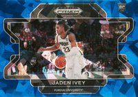 2022 Panini Prizm Draft Picks #53 Jaden Ivey Blue Prizm Basketball Card