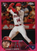 2023 Topps Chrome #188 Logan O'Hoppe Magenta Refractor Baseball Card