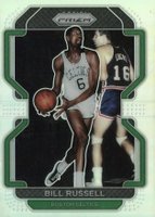 2021 Panini Prizm #254 Bill Russell Silver Prizm Basketball Card