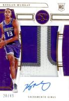 2022 Panini National Treasures #132 Keegan Murray Patch Autograph-Bronze Basketball Card