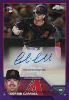 2023 Topps Chrome Update Autograph #ACCCA Corbin Carroll Purple Baseball Card