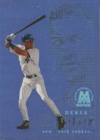 1999 Skybox Molten Metal Fusion #42F Derek Jeter Sterling Baseball Card