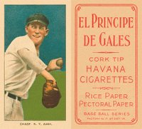 1909 White Borders El Principe De Gales #85 Hal Chase Throwing-Dark Cap Baseball Card