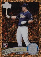 2011 Topps Update #US55 Anthony Rizzo Cognac Diamond Anniversary Baseball Card