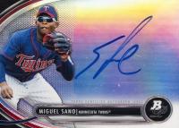 2013 Bowman Platinum Autograph Prospects #MS Miguel Sano Baseball Card