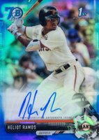 2017 Bowman Draft Chrome Draft Picks Autographs  #CDAHR Heliot Ramos Bowman 70th Baseball Card