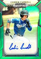 2019 Panini Prizm Draft Picks Autograph #13 Corbin Carroll Green Prizm Baseball Card