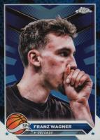 2023 Topps Chrome #79 Franz Wagner Blue Basketball Refractor Basketball Card