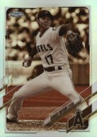 2021 Topps Chrome #159 Shohei Ohtani Sepia Refractor Baseball Card