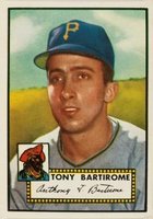1952 Topps #332 Tony Bartirome Baseball Card