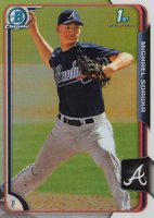 2015 Bowman Draft #181 Michael Soroka Chrome-Refractor Baseball Card