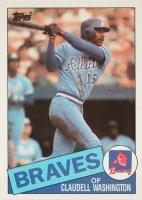 1985 Topps #540 Claudell Washington Baseball Card