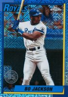2025 Topps Silver Pack 1990 Chrome Promo #92 Bo Jackson Baseball Card