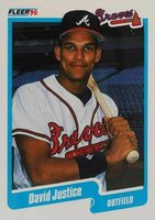 1990 Fleer #586 David Justice Baseball Card