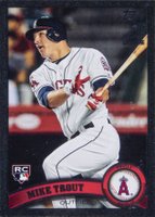 2011 Topps Update #US175 Mike Trout Black Baseball Card
