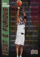 2001 Topps Chrome Fast & Furious #FF02 Allen Iverson Basketball Card