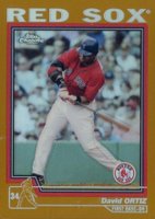 2004 Topps Chrome #355 David Ortiz Gold Refractor Baseball Card