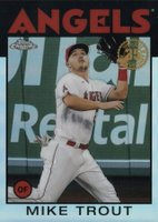 2021 Topps Chrome 1986 Topps Baseball #86BC2 Mike Trout Baseball Card