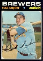 1971 Topps #653 Russ Snyder Short Print Baseball Card