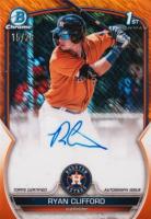 2023 Bowman Chrome Prospect Autographs #CPARC Ryan Clifford Orange Shimmer Baseball Card