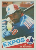 1985 Topps #630 Tim Raines Baseball Card