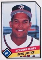 1989 CMC Richmond Braves #15 David Justice Baseball Card