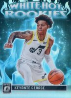 2023 Panini Donruss Optic White Hot Rookies #12 Keyonte George Holo Basketball Card