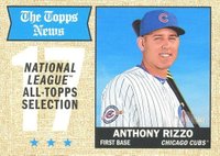 2017 Topps Heritage  #372 Anthony Rizzo Baseball Card