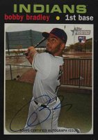 2020 Topps Heritage Real One Autograph #BBR Bobby Bradley Baseball Card