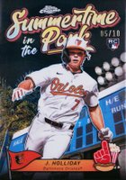 2024 Topps Chrome Summertime in the Park #8 Jackson Holliday Black Refractor Baseball Card