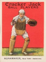1915 Cracker Jack #132 Les Nunamaker Baseball Card