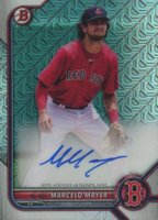 2022 Bowman Chrome Mega Box Autographs #MM Marcelo Mayer Baseball Card