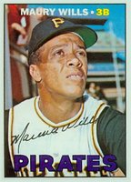 1967 Topps #570 Maury Wills Baseball Card