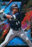 2024 Topps Finest #48 Julio Rodriguez Sky Blue Refractor Baseball Card
