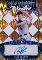 2024 Leaf Metal Diamond Wonders Autographs #DWPS1 Paul Skenes Gold Pulsar 1/1 Baseball Card
