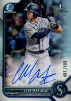 2022 Bowman Chrome Prospect Autographs #CPACM Cade Marlowe Refractor Baseball Card