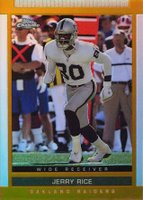 2003 Topps Draft Picks & Prospects #16 Jerry Rice Chrome-Gold Refractor Football Card