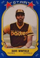 1981 Fleer Star Stickers #25 Dave Winfield Baseball Card
