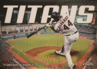 2023 Topps Chrome Topps Chrome Titans #CT9 Yordan Alvarez Baseball Card