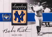 2000 Upper Deck Yankees Legends Legendary Lumber #BR-LL Babe Ruth Gold Hologram Baseball Card