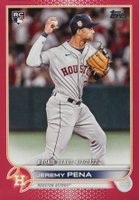 2022 Topps Update #US276 Jeremy Pena Mother's Day Hot Pink Baseball Card