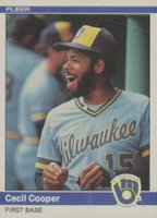 1984 Fleer #198 Cecil Cooper Baseball Card